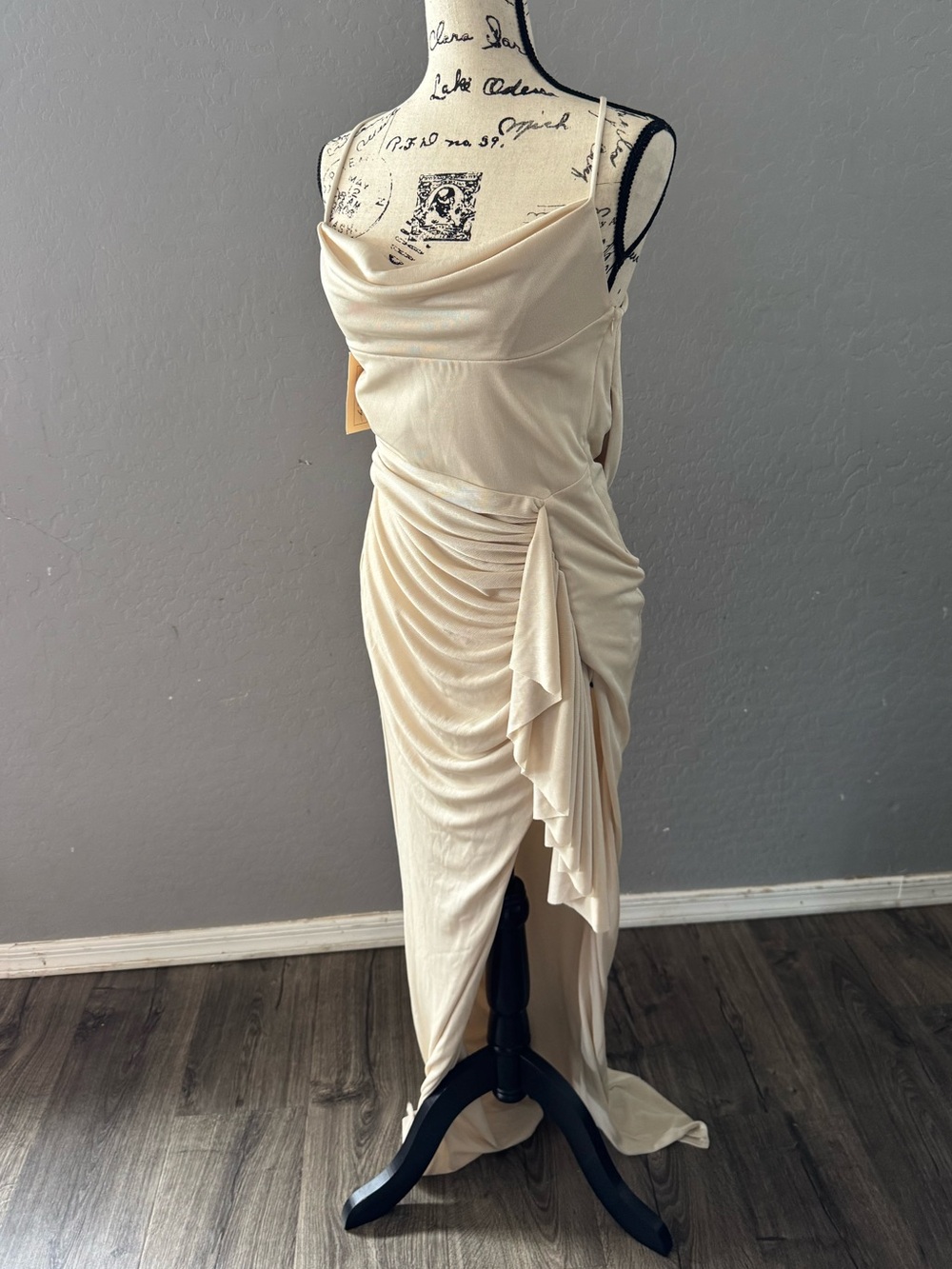 Katie May So Juicy Champagne NWT Maxi Gown | Small - Picture 3 of 16